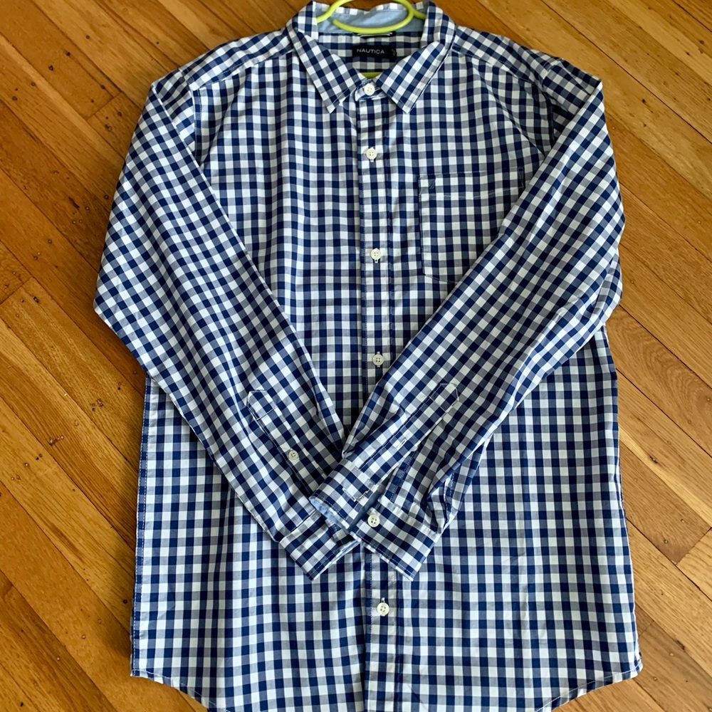 Nautica Gingham button down NWT